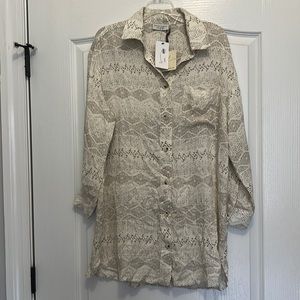 Ritual Corded Shirt Dress, Ivory, purchased from Blue Door Boutique